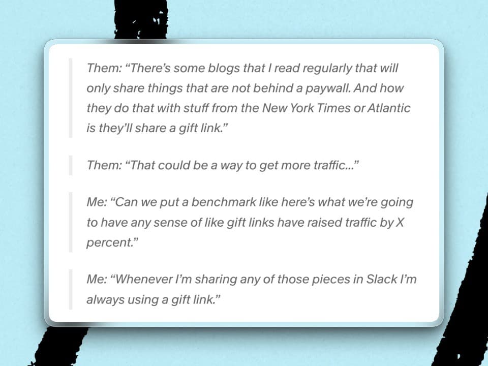 The Granola transcript of our meeting from Kate’s perspective. (Screenshot courtesy of Kate Lee.)