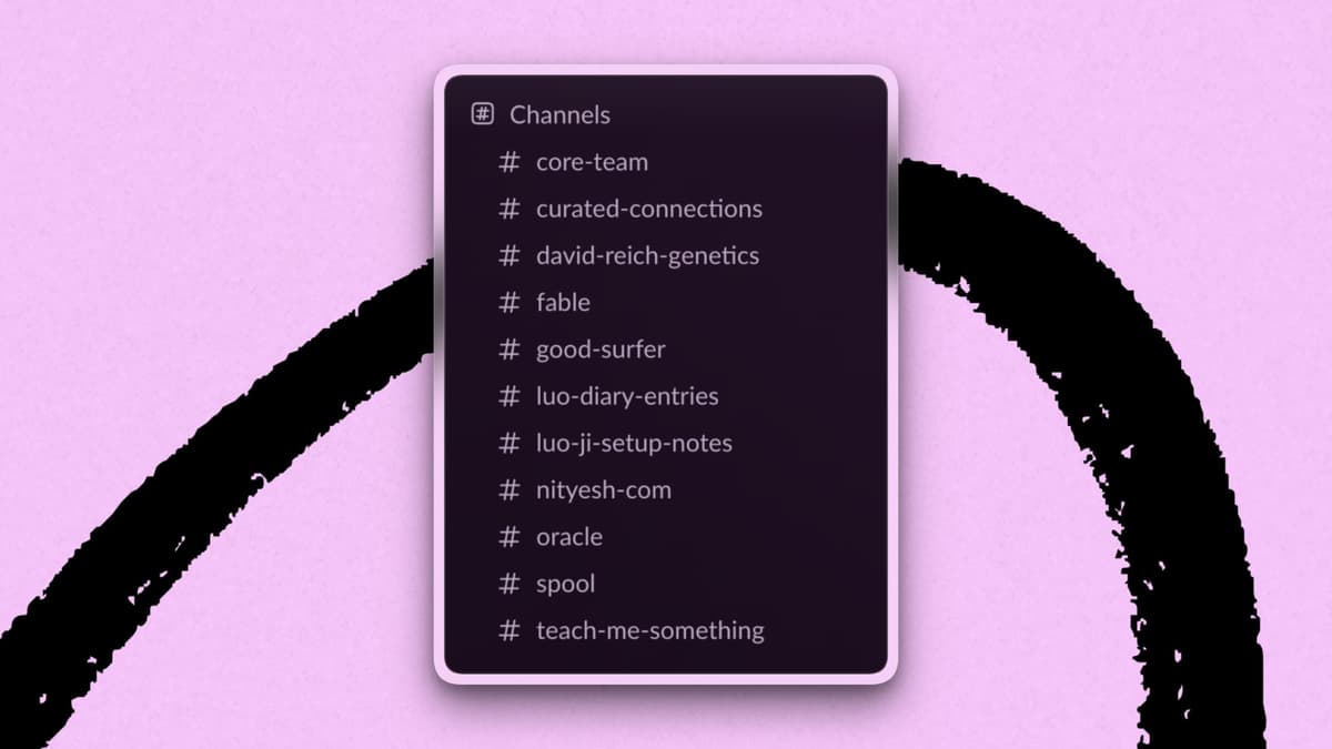 Fable-level projects get their own channel. (Screenshot courtesy of Nityesh Agarwal.)