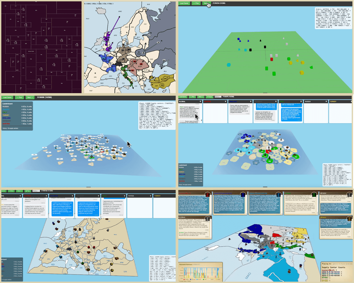 Progress of UI development.