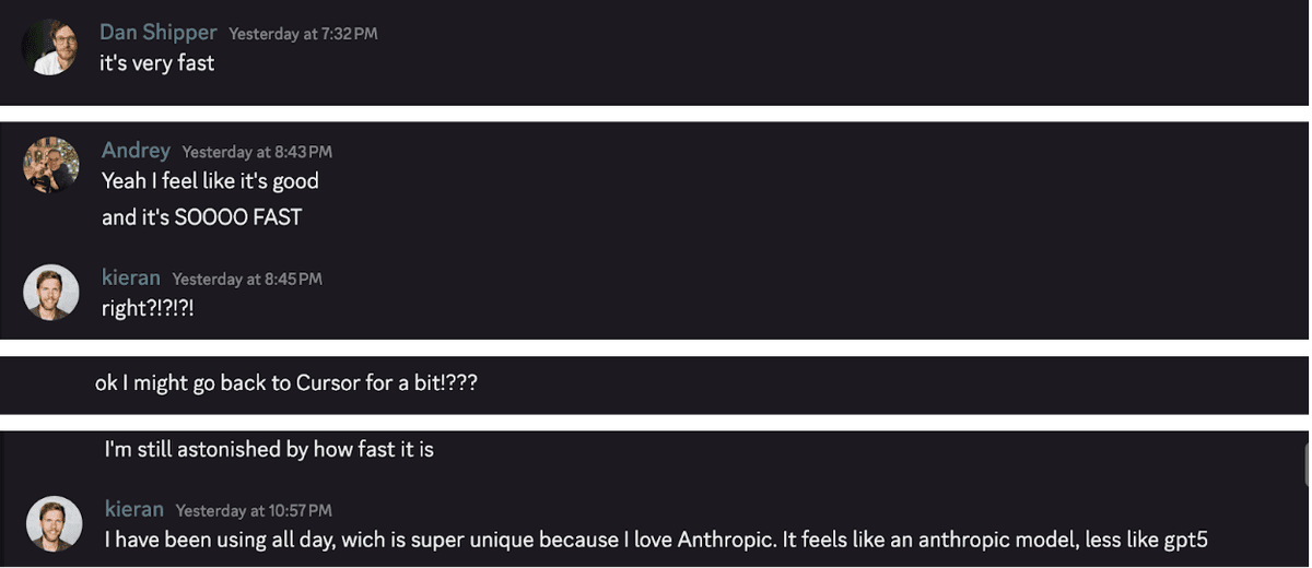 Source: Every’s Discord server.