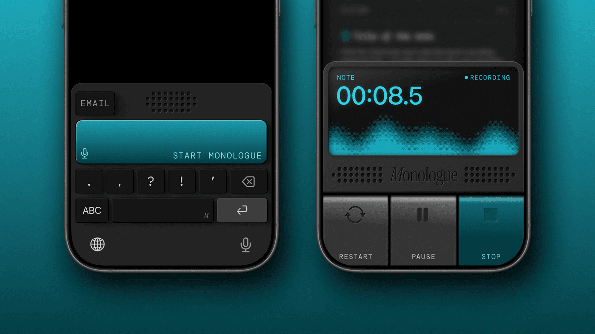Monologue sits inside the apps you already use (Product shot courtesy of Every.)