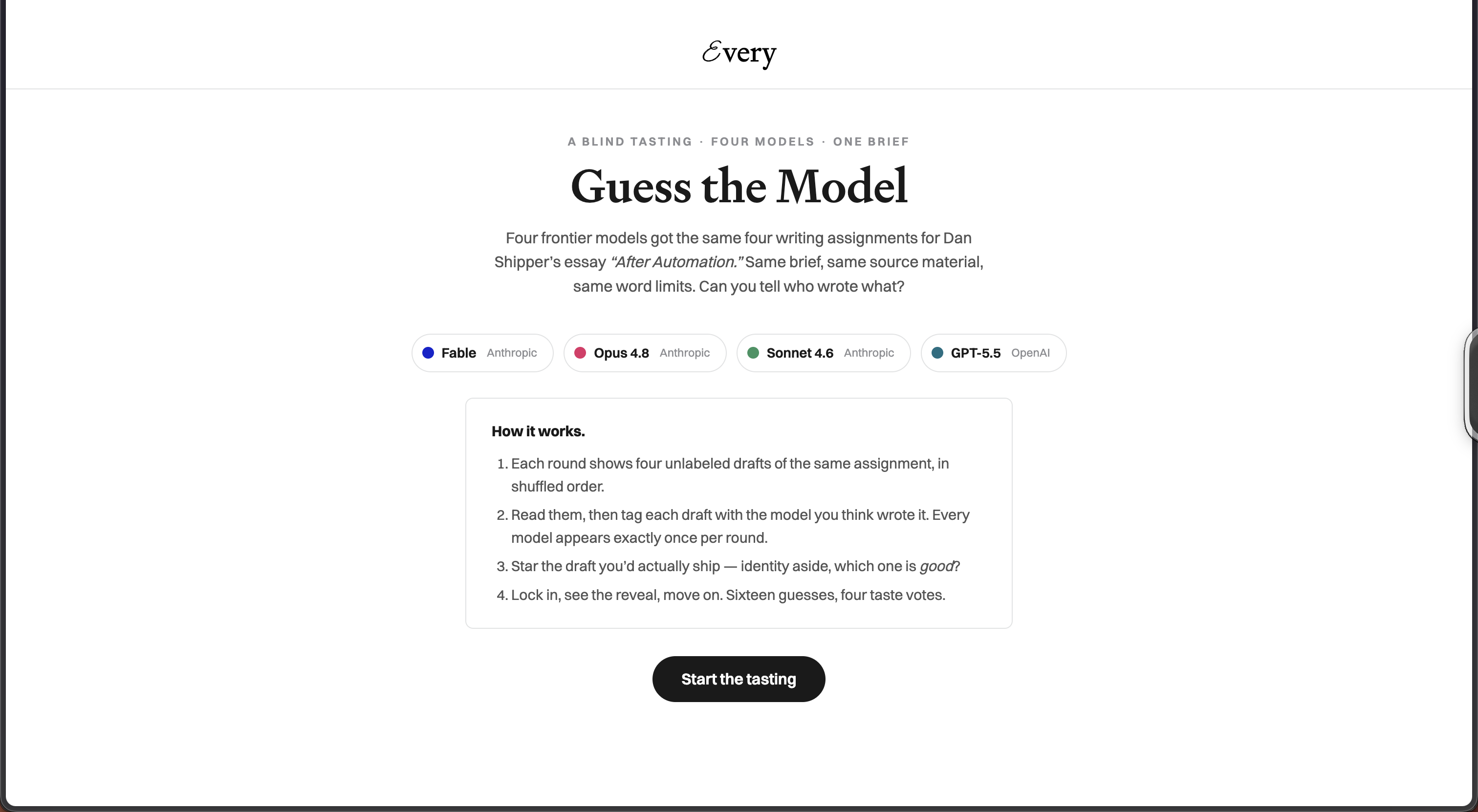 Guess the Model