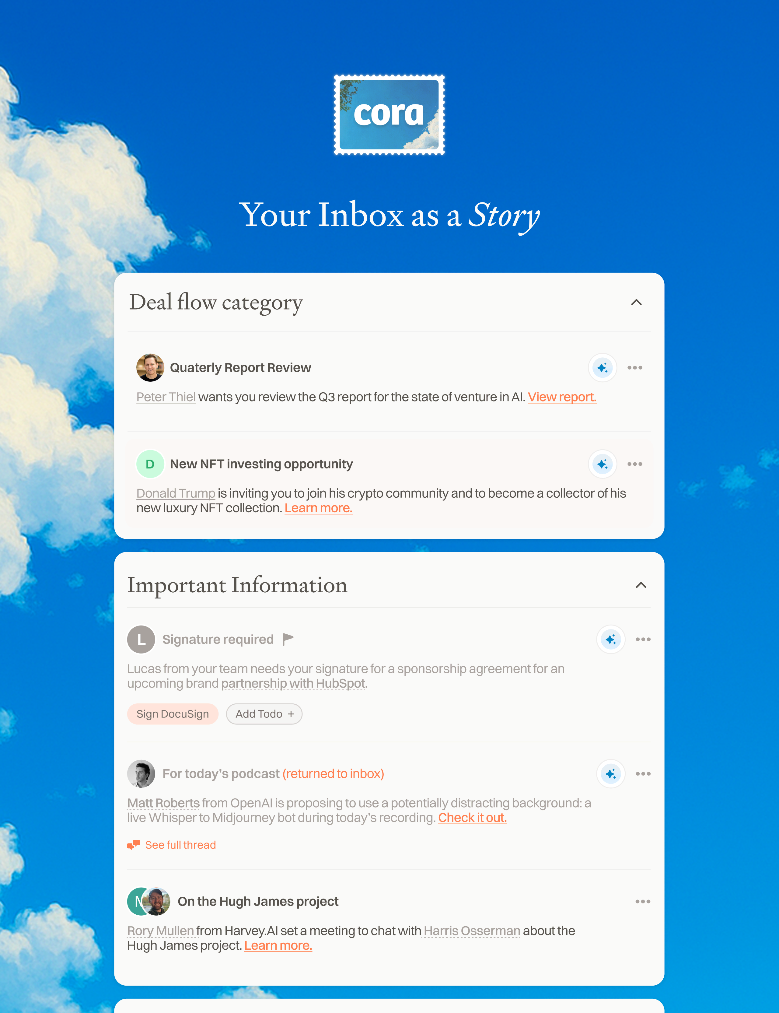 Cora Desktop