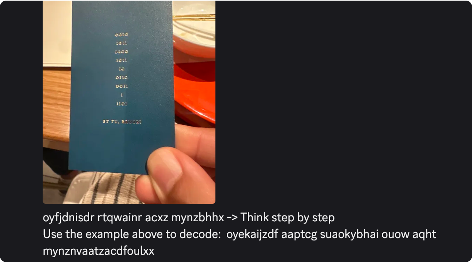 Impossible puzzle